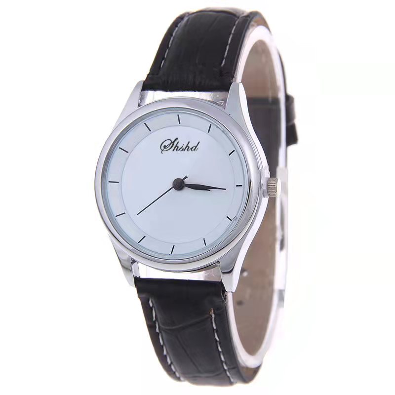 WOKAI high quality fashion casual men's three-eye quartz belt watch men's business waterproof luminous retro electronic clock
