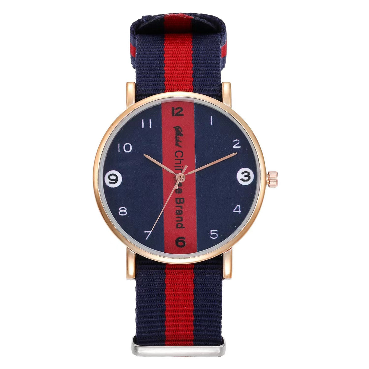 WOKAI high quality fashion casual men's three-eye quartz belt watch men's business waterproof luminous retro electronic clock