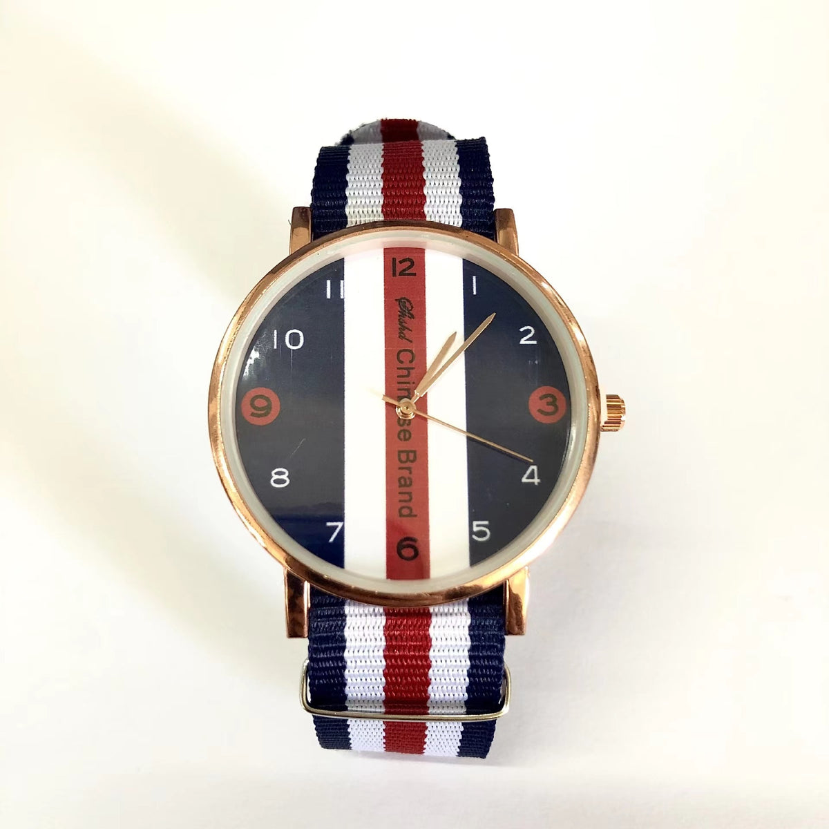 WOKAI high quality fashion casual men's three-eye quartz belt watch men's business waterproof luminous retro electronic clock