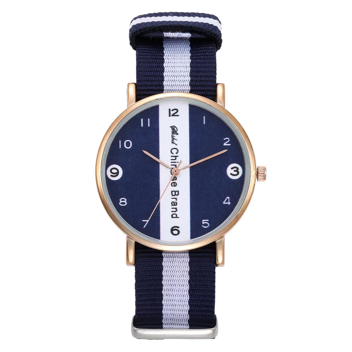 WOKAI high quality fashion casual men's three-eye quartz belt watch men's business waterproof luminous retro electronic clock
